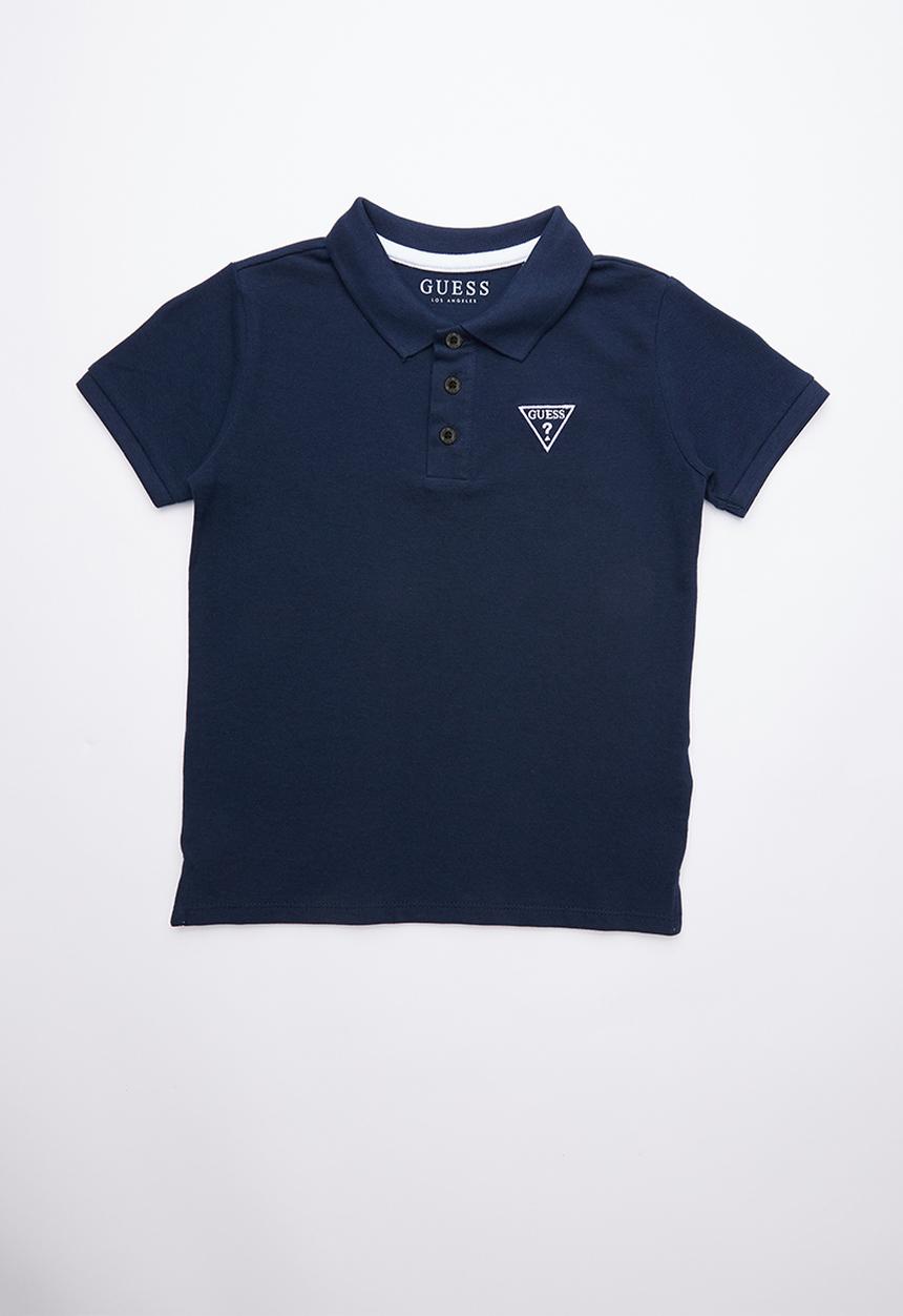 GUESS - Short sleeve guess core embroidery golfer - navy 