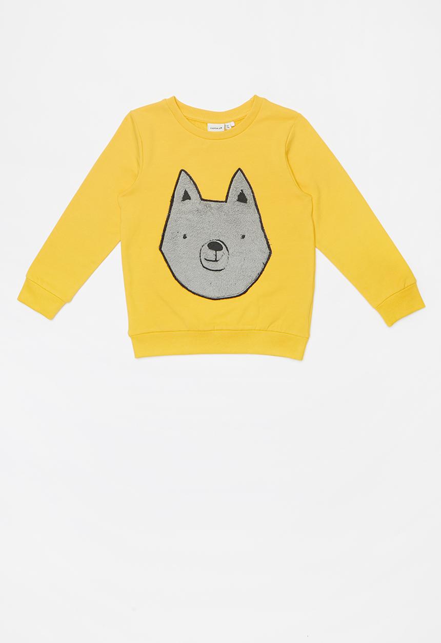Name It - Kids boys samson sweat top - yellow