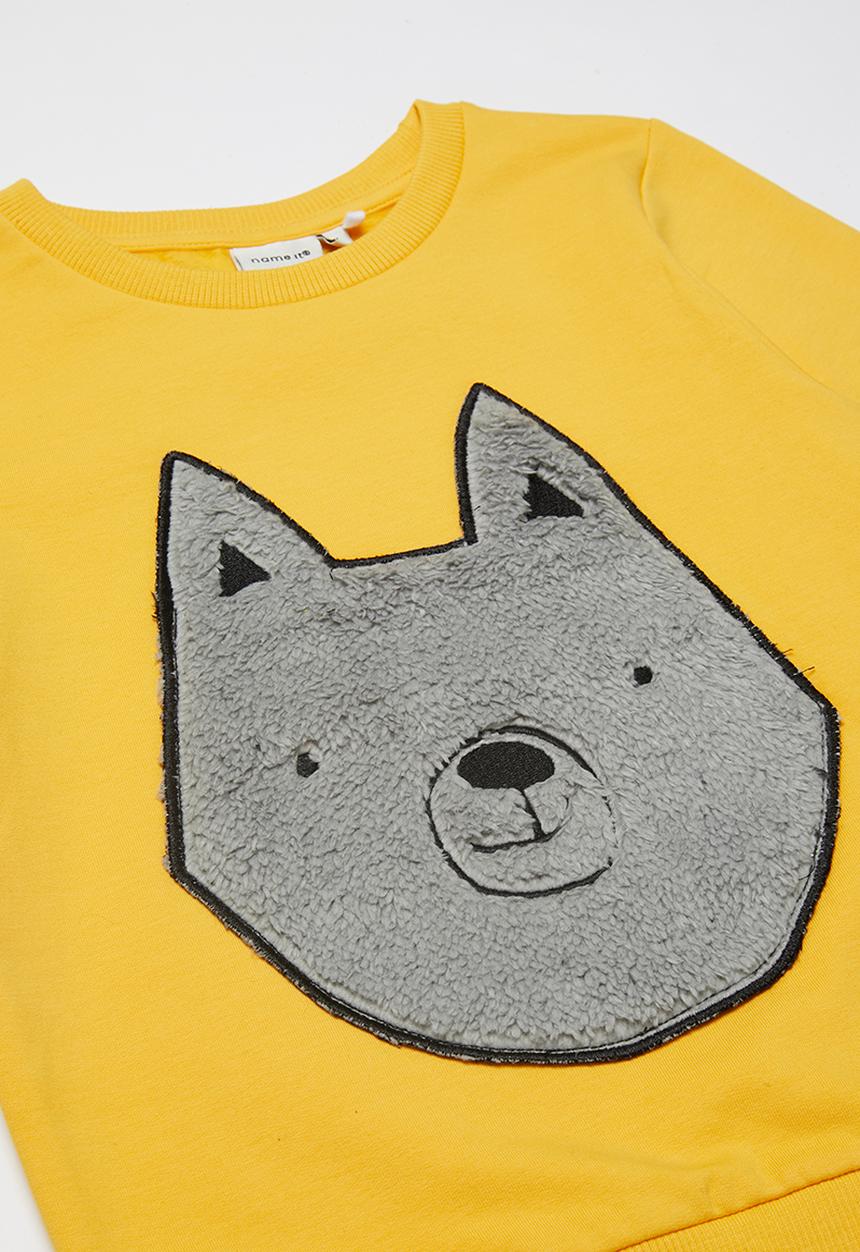 Name It - Kids boys samson sweat top - yellow