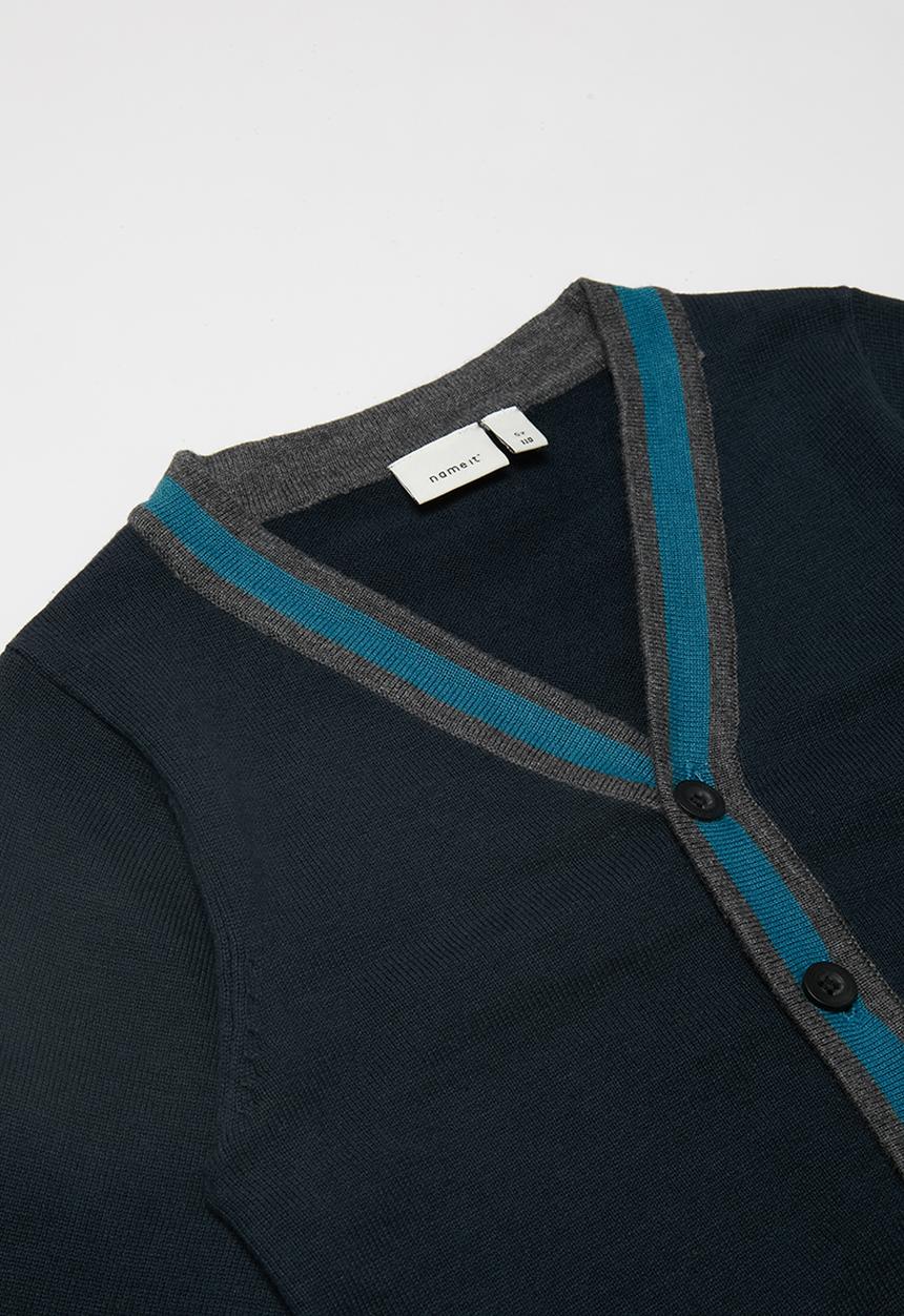 Name It - Kids boys long sleeve knit cardigan - multi