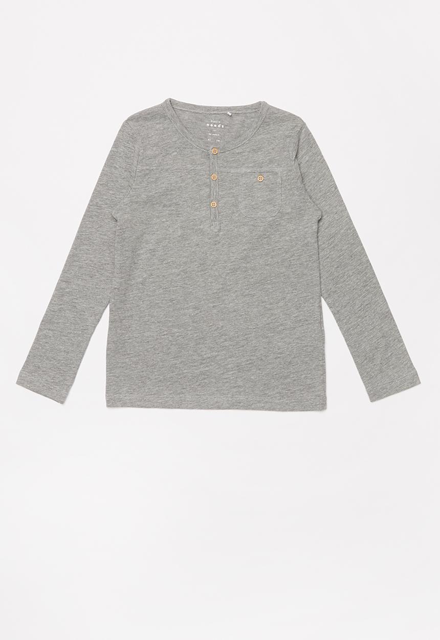 Name It - Kids boys valde long sleeve top - grey