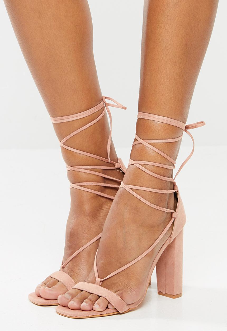 Public Desire - Frankie block heel - pink