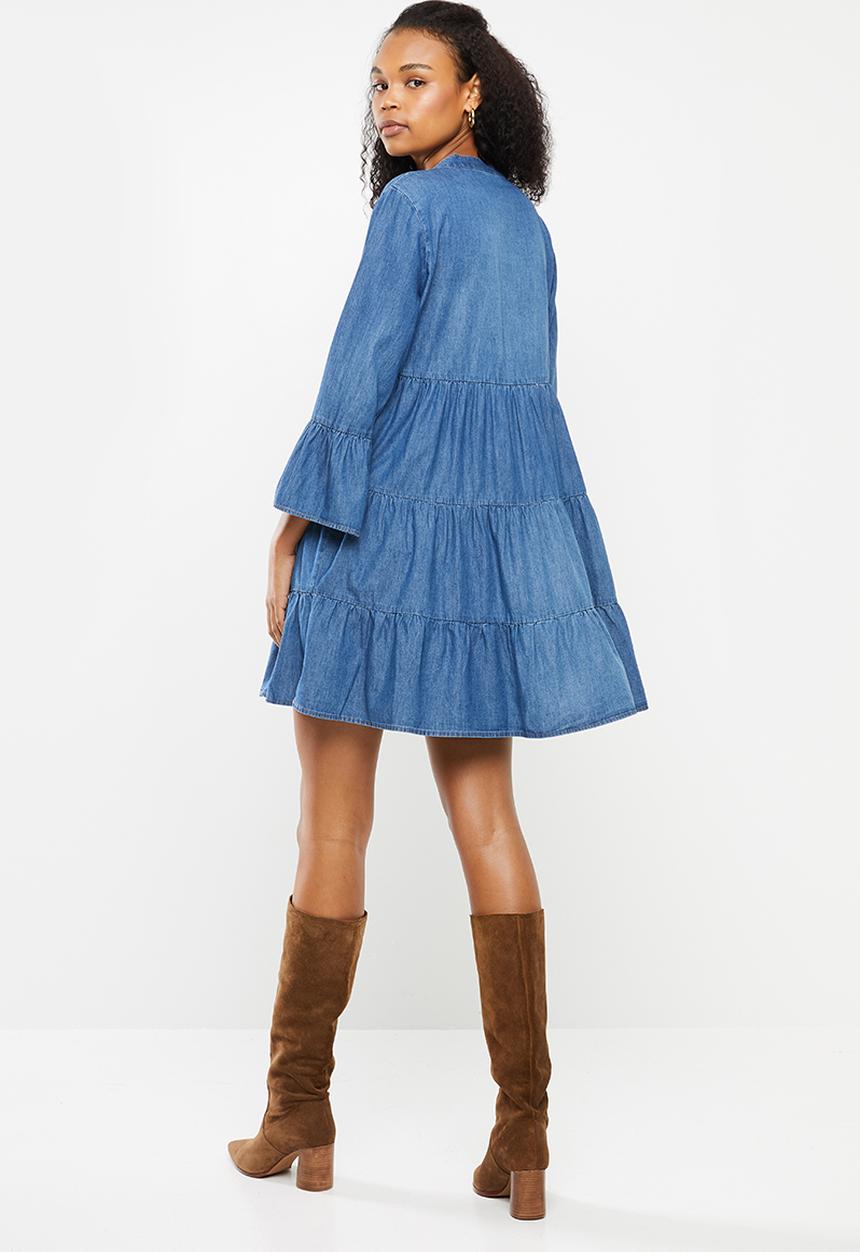 Jacqueline de Yong - Saint dress - blue 