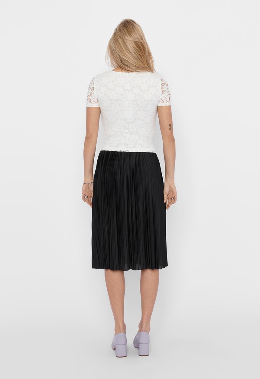 Jacqueline de Yong - Boa skirt - black