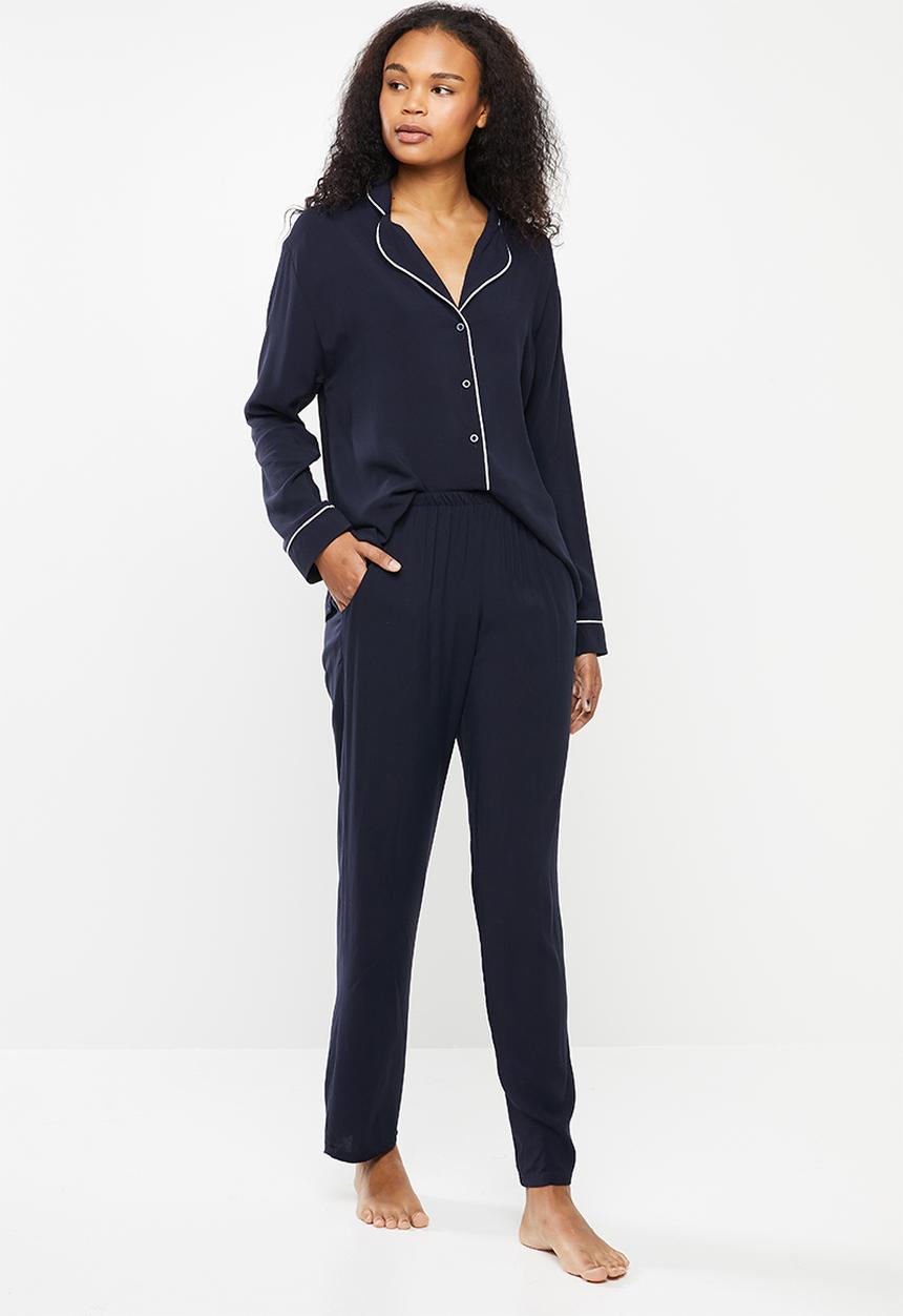 Superbalist - Sleep shirt & pants set - navy