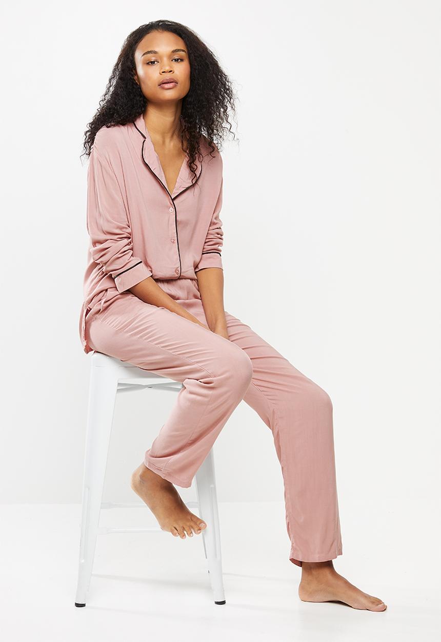 Superbalist - Sleep shirt & pants set - pink