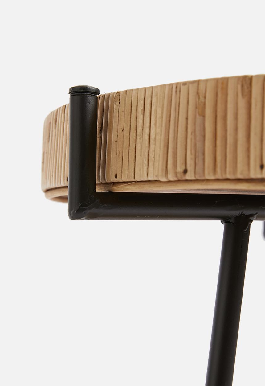 Sixth Floor - Rattan side table - neutral 