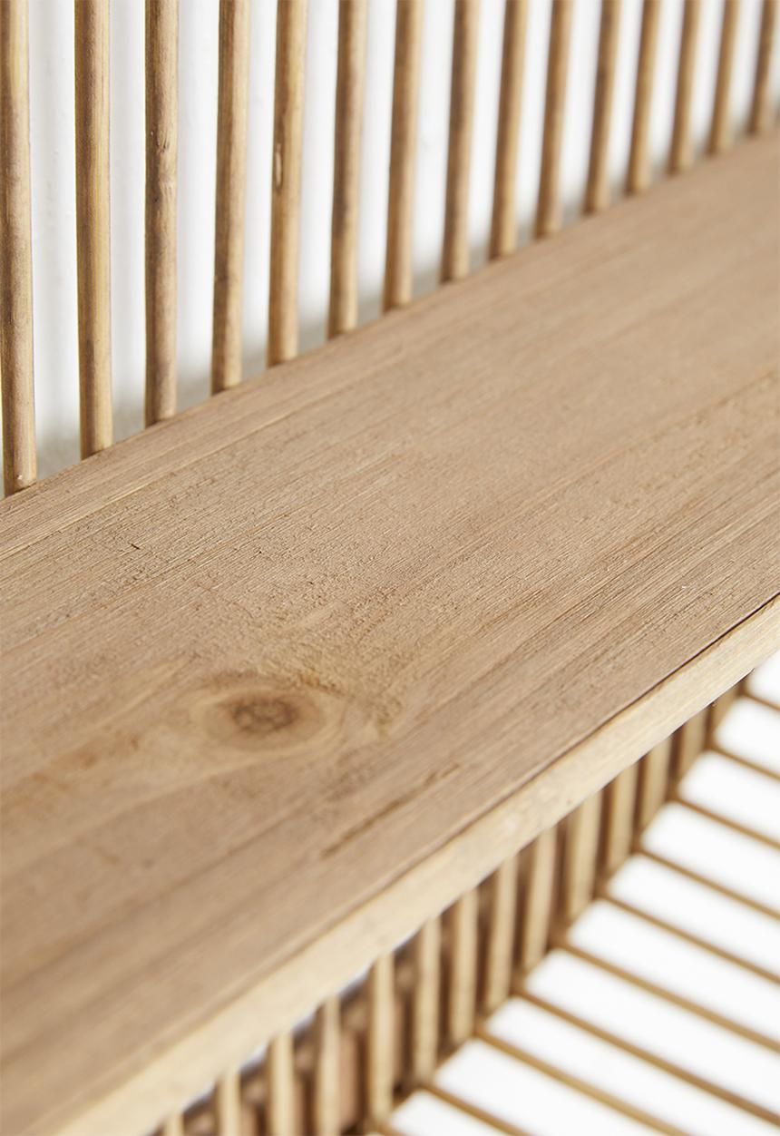 Sixth Floor - Bamboo round wall shelf - neutral