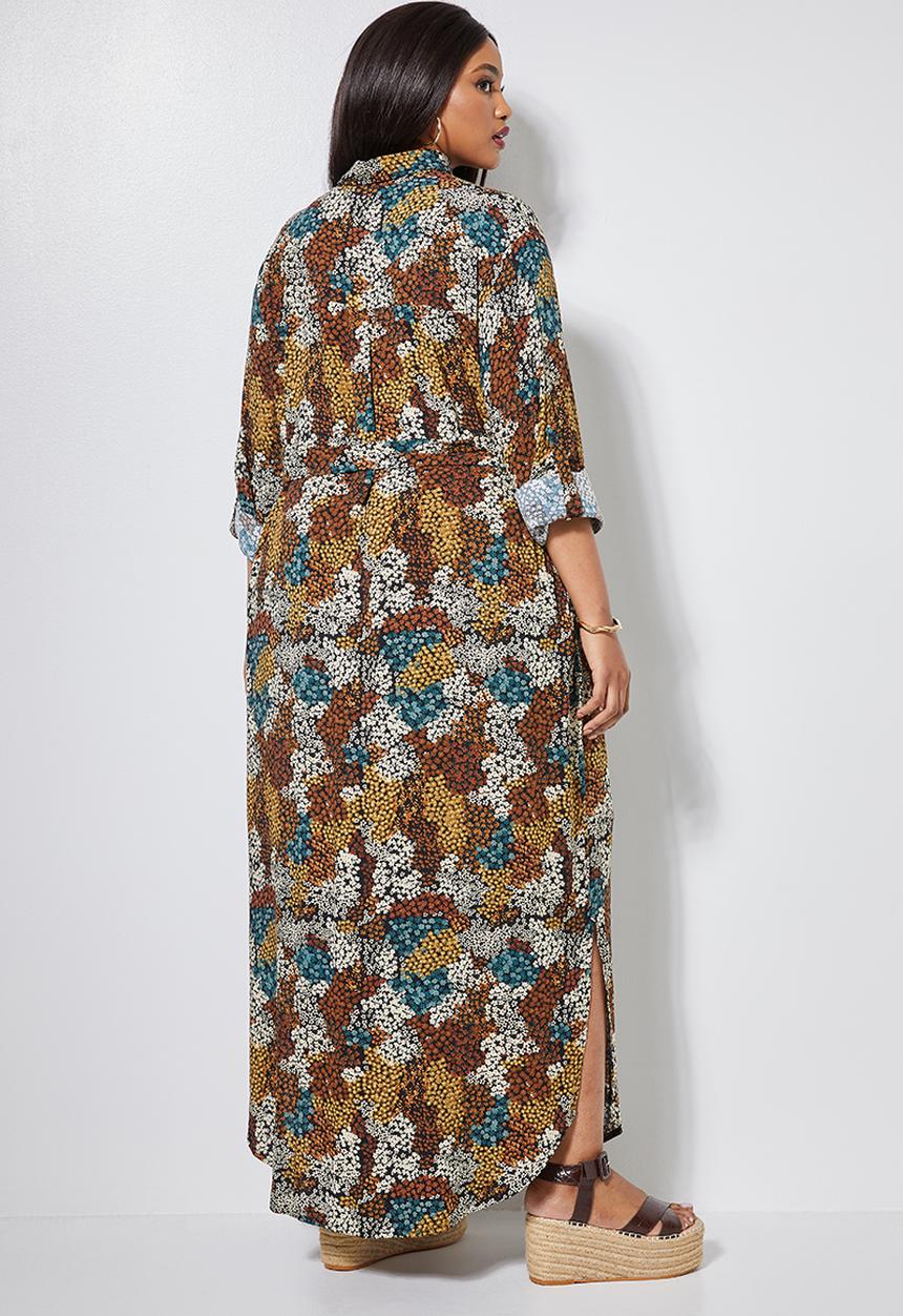 Superbalist - Maxi shirt dress - multi