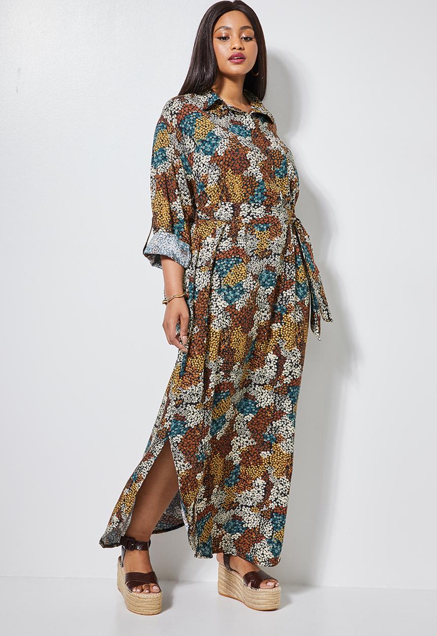 Superbalist - Maxi shirt dress - multi