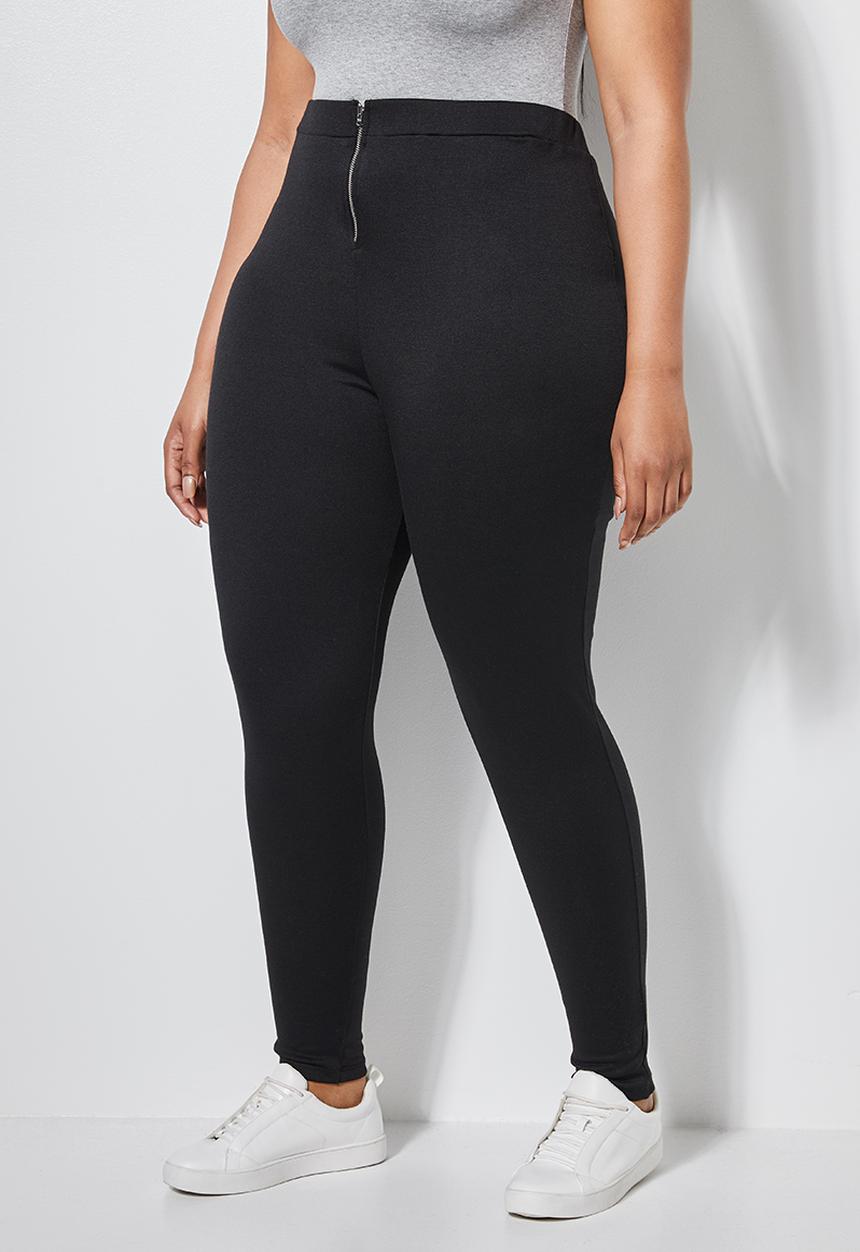 Superbalist - Quarter zip leggings - black