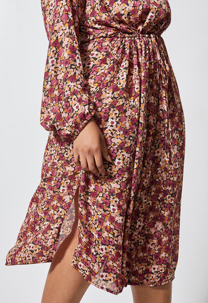 Superbalist - Printed sheer longline shirt dress - multi 