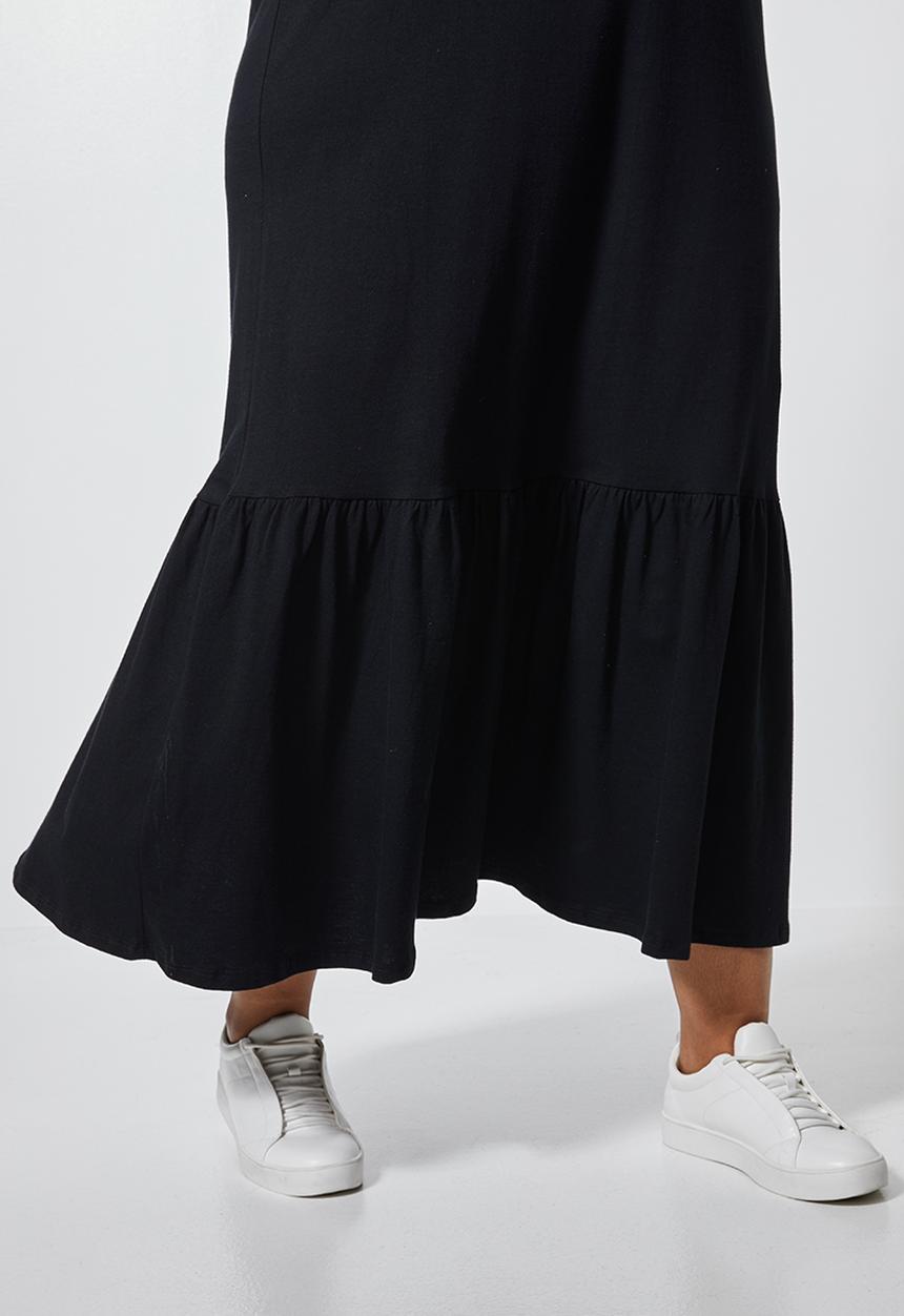 Superbalist - Trapeze pocket detail T-shirt dress - black