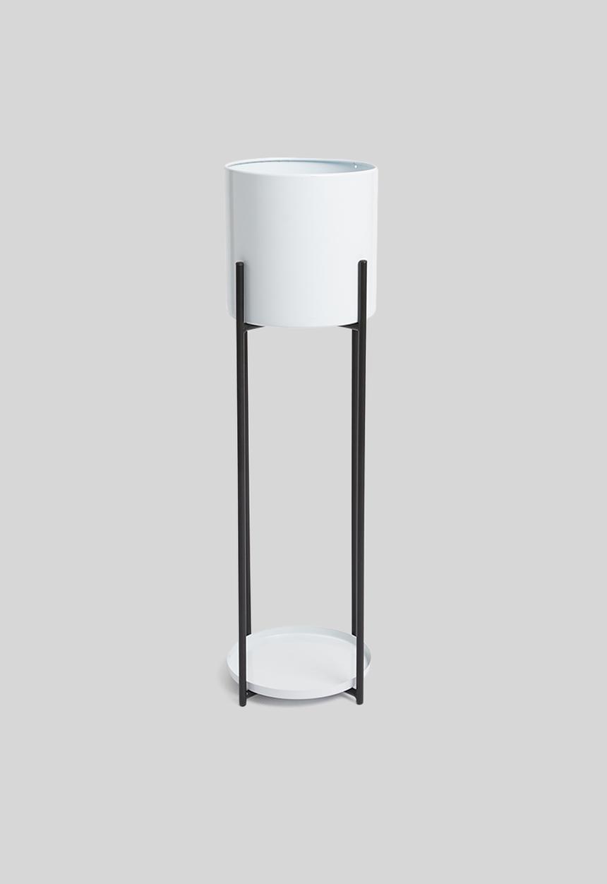 H&S - Flower pot stand - black & white