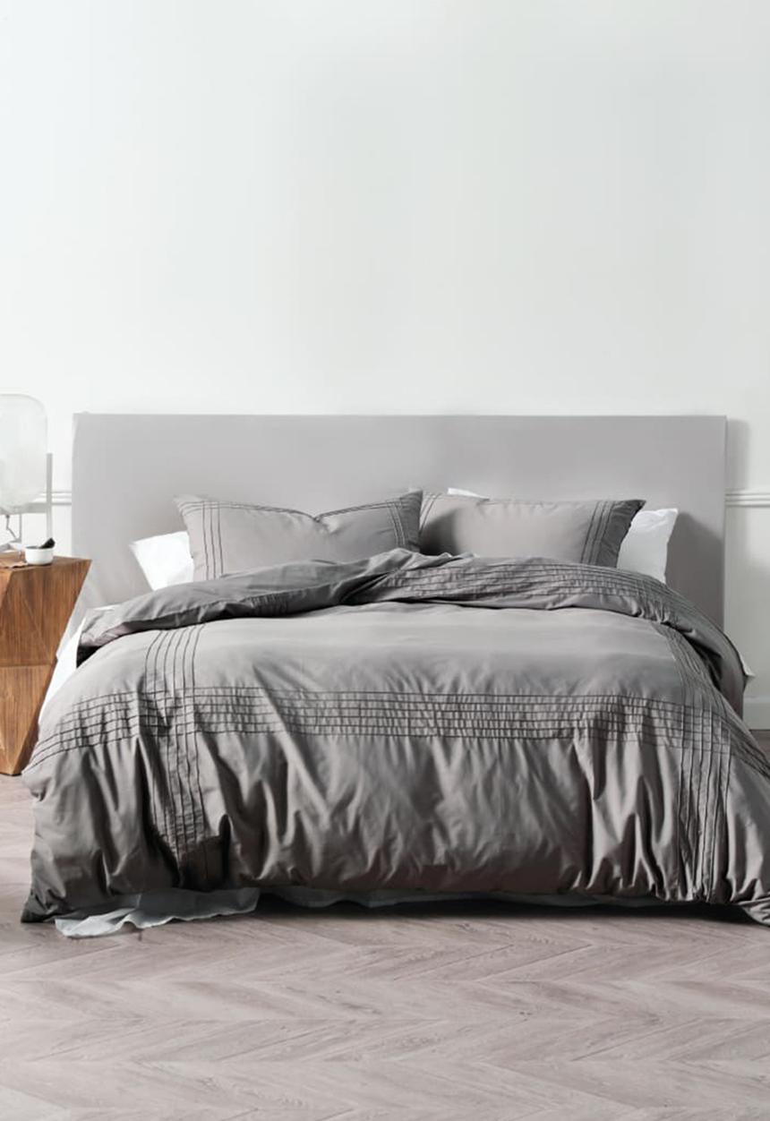 Linen House - Mayfair duvet cover set - grey