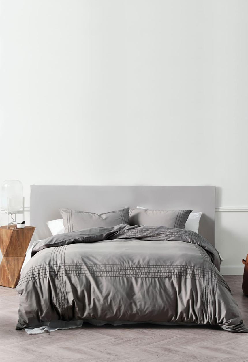 Linen House - Mayfair duvet cover set - grey
