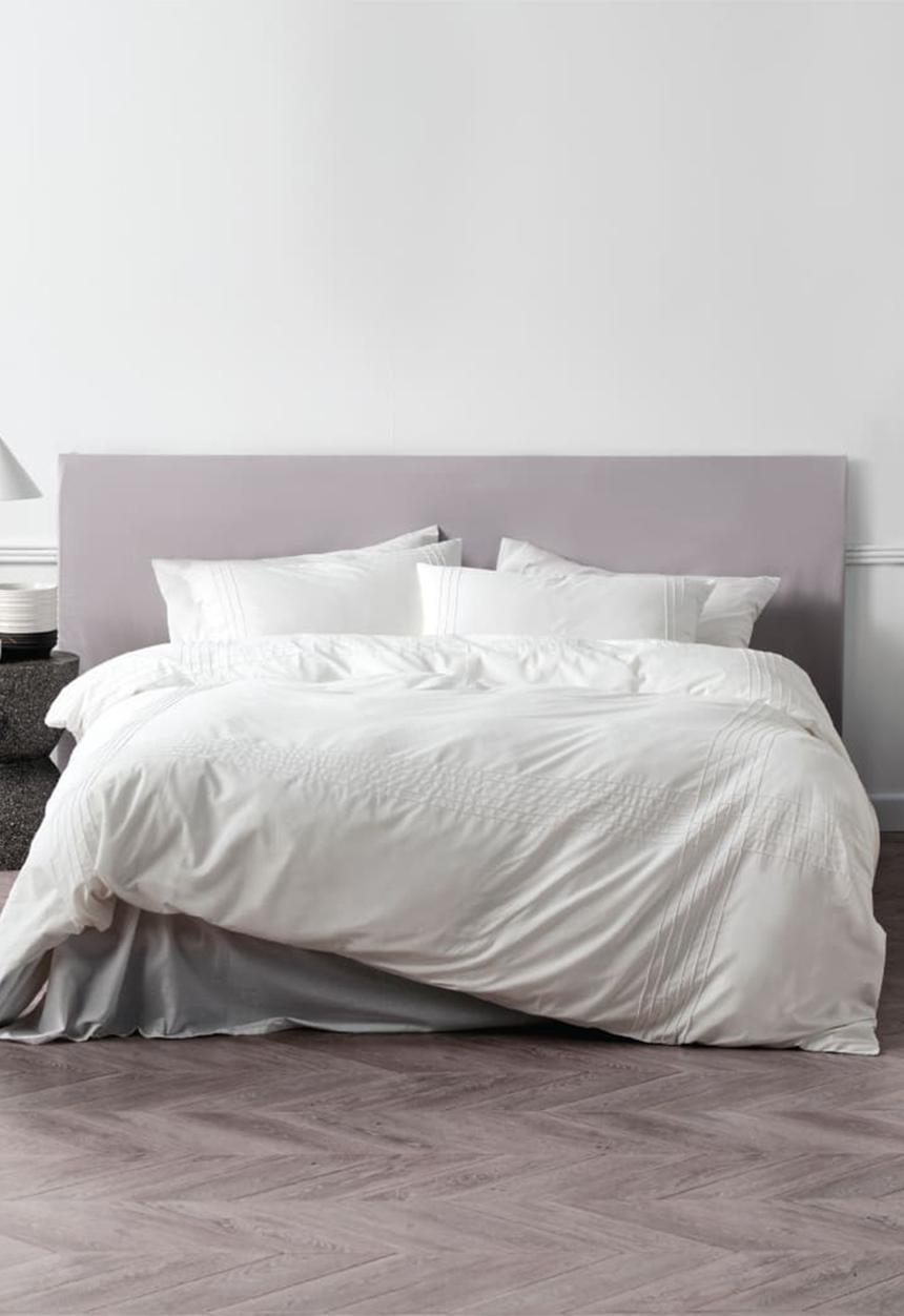 Linen House - Mayfair duvet cover set - white