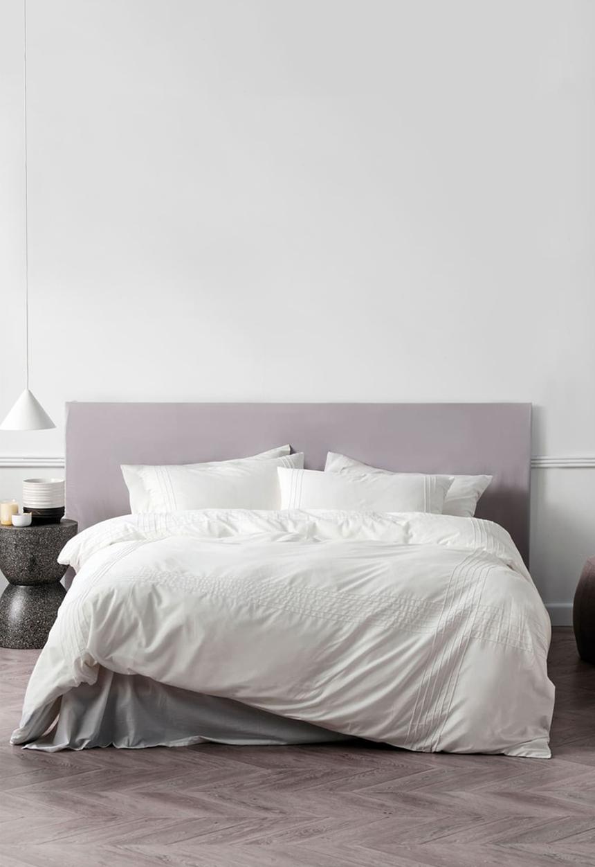 Linen House - Mayfair duvet cover set - white