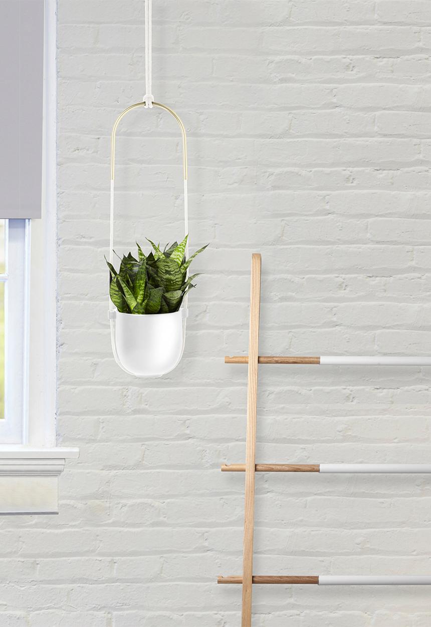 Umbra - Bolo planter - white