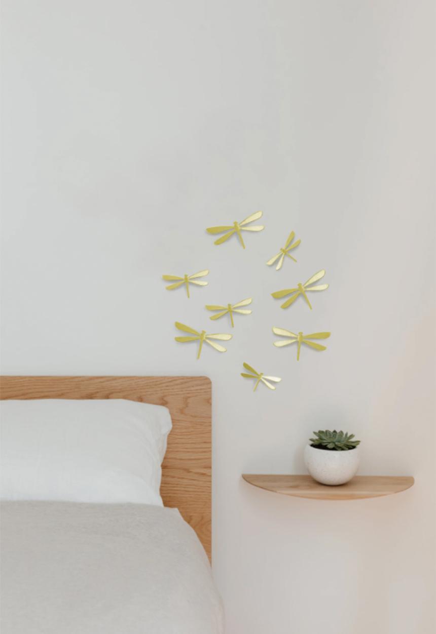Umbra - Wallflutter wall decor set 8 - brass
