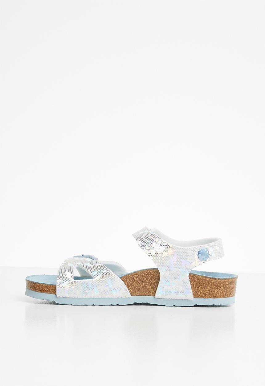 Birkenstock - Rio hologram - silver & blue 