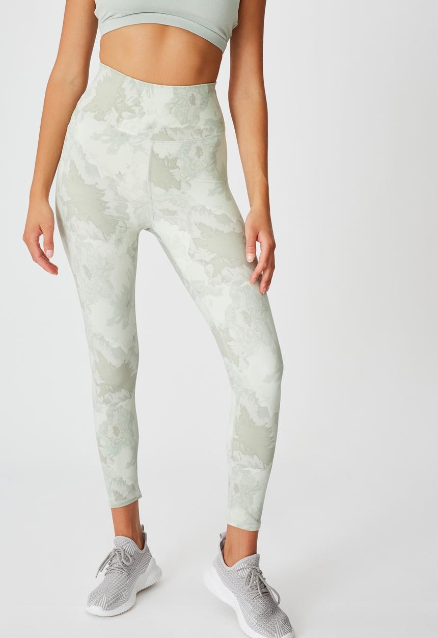 Cotton On - Lifestyle 7/8 tight - steely shadow camo floral
