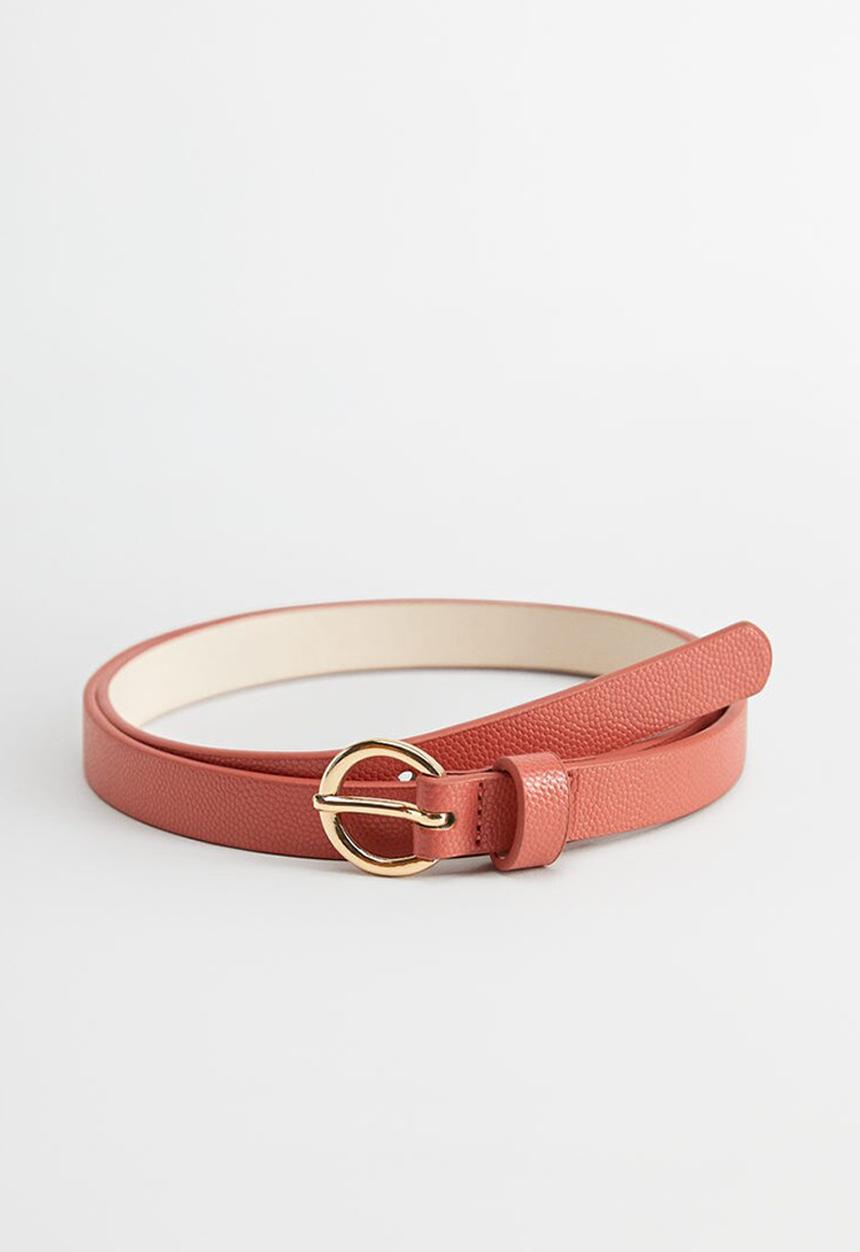 MANGO - Belt bubbles - coral