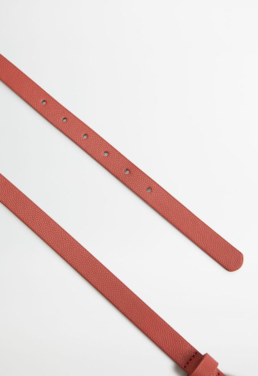 MANGO - Belt bubbles - coral