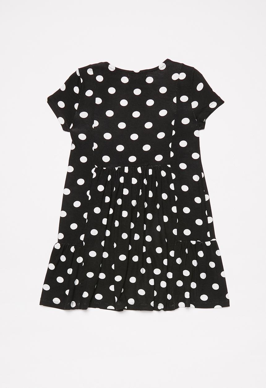 Superbalist Kids - Cutline detail dress - black & white