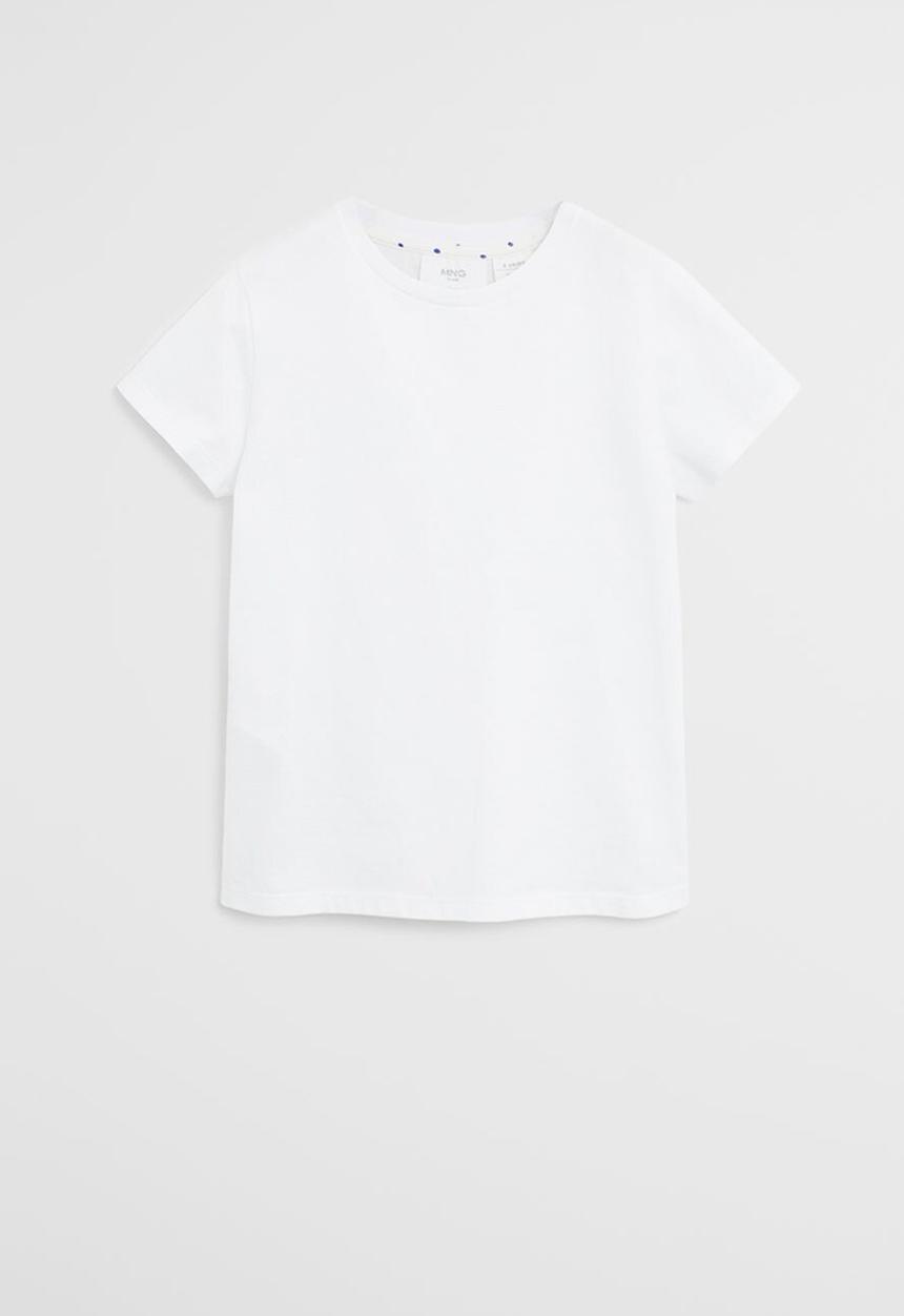 MANGO - T-shirt basica - white