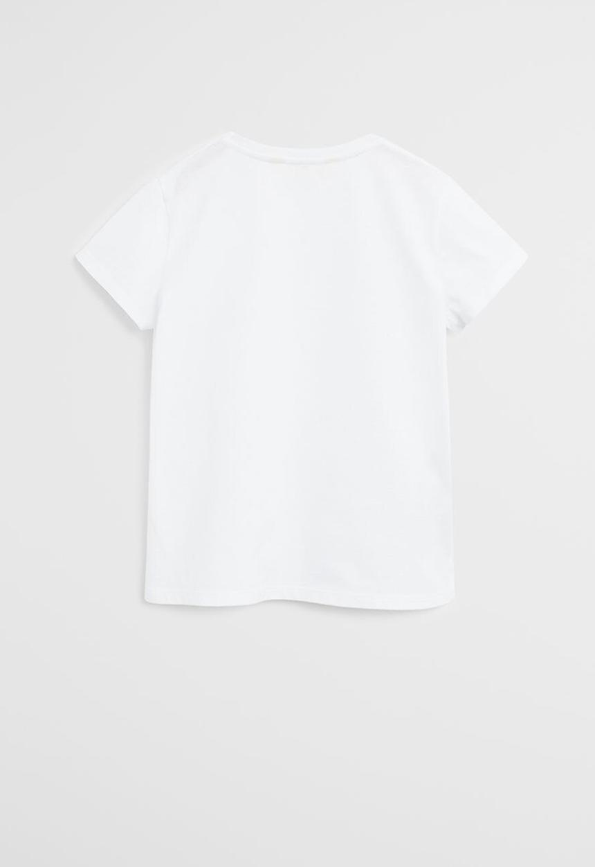 MANGO - T-shirt basica - white