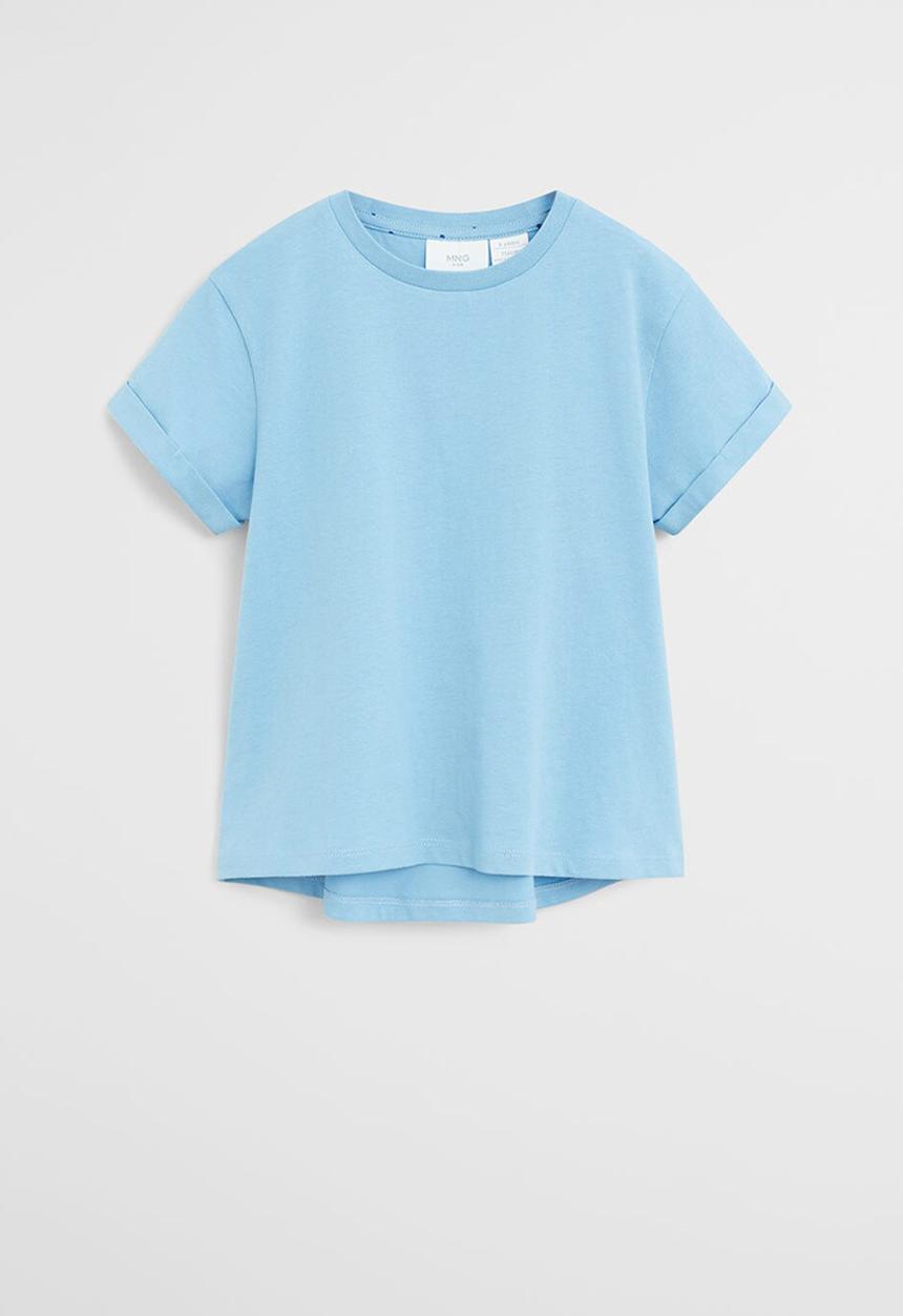 MANGO - T-shirt basica - blue
