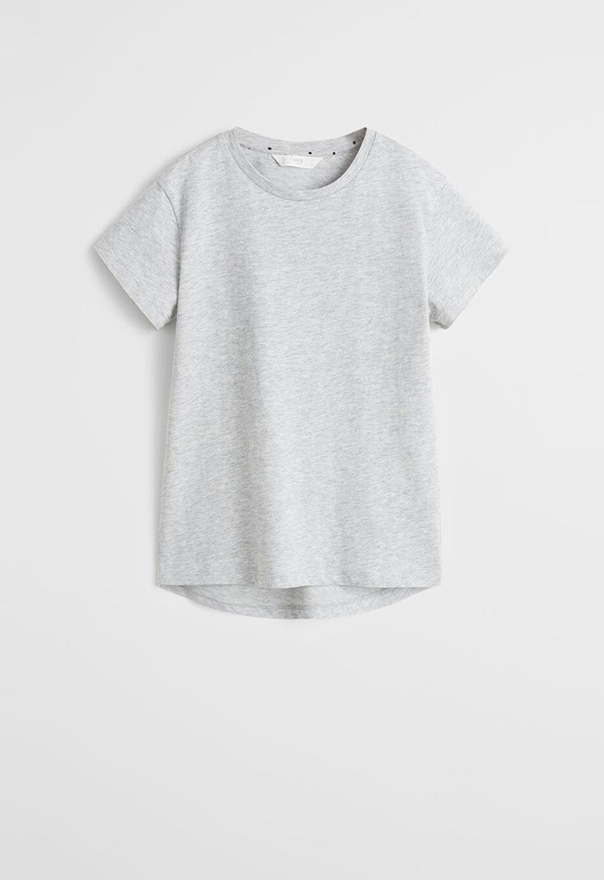 MANGO - T-shirt basica - grey
