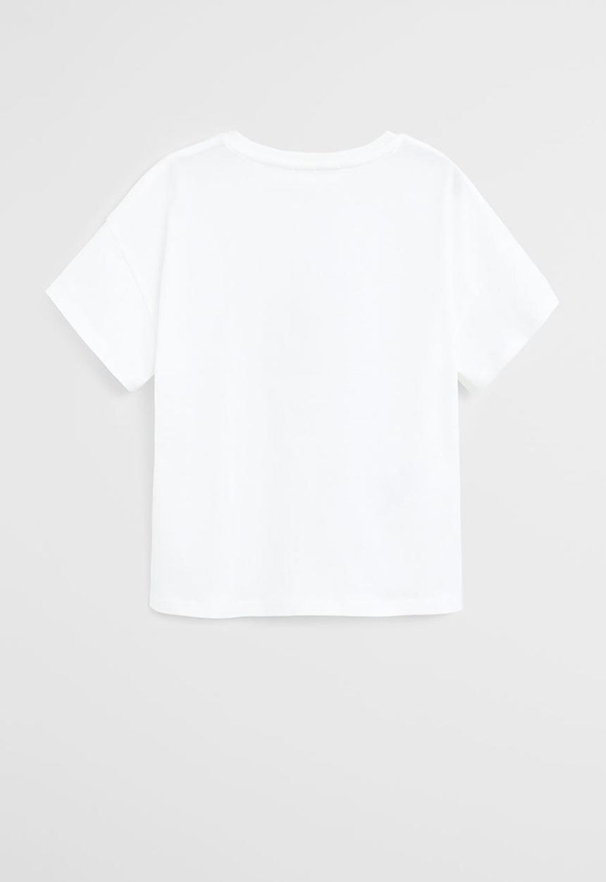 MANGO - T-shirt birds - white