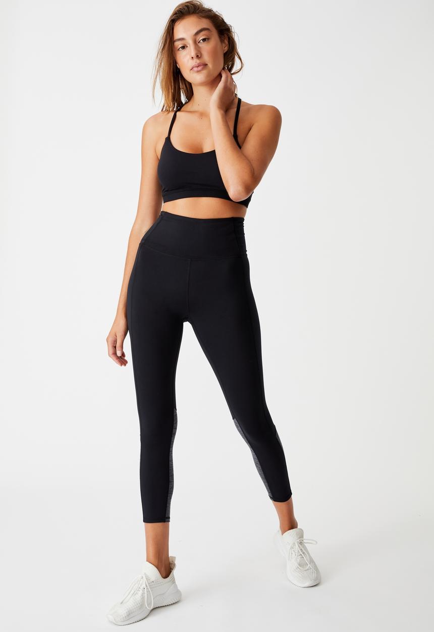 Cotton On - So soft marle 7/8 tight - black