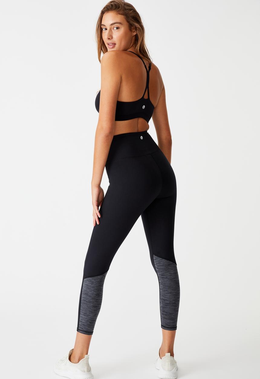 Cotton On - So soft marle 7/8 tight - black