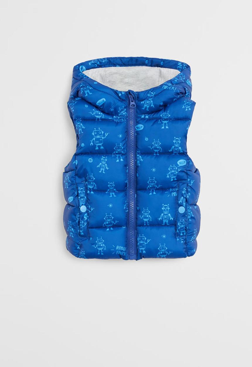 MANGO - Waistcoat barts - blue