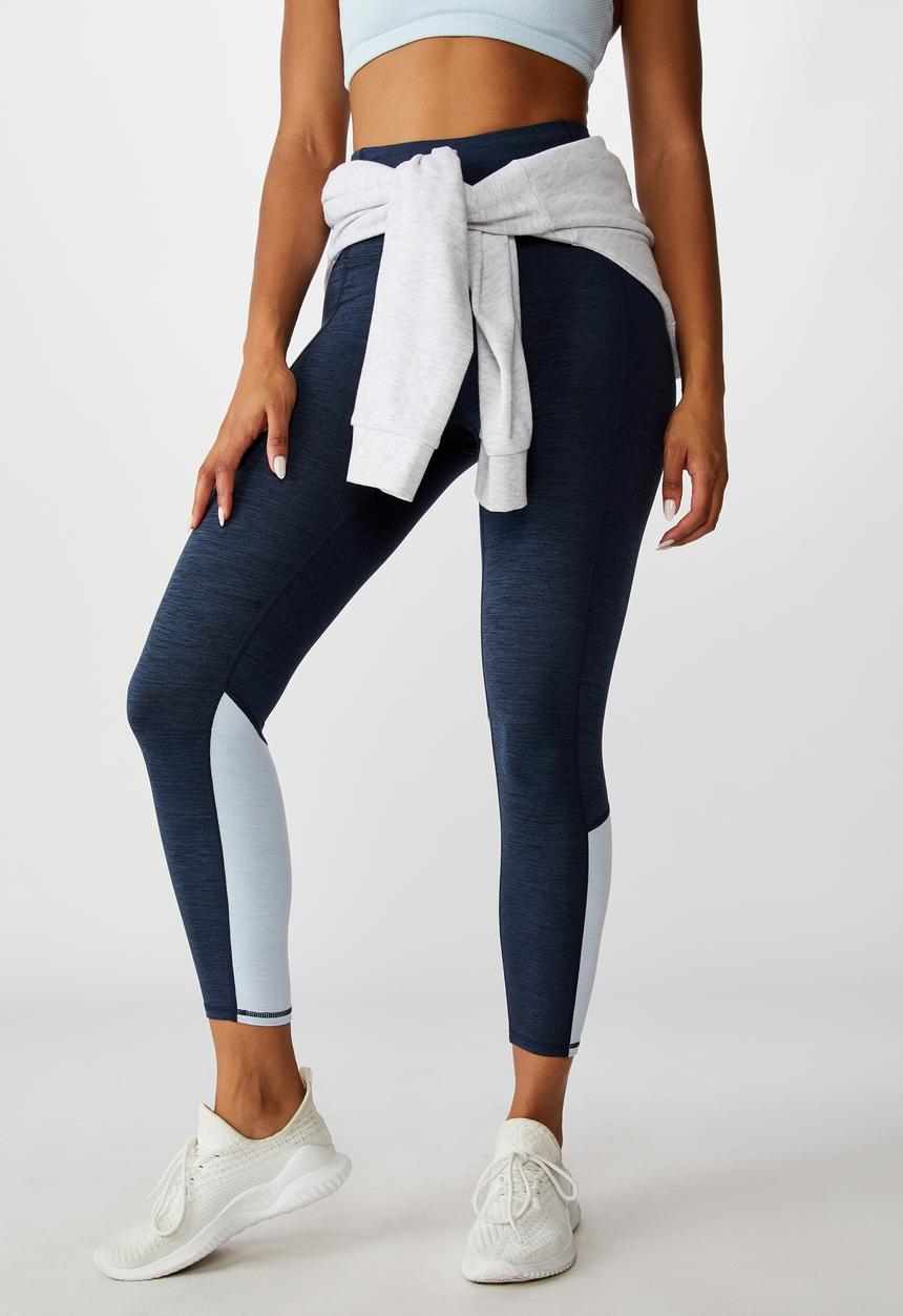Cotton On - So soft marle 7/8 tight - navy marle splice