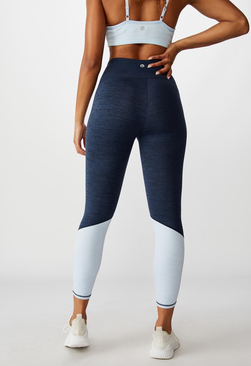Cotton On - So soft marle 7/8 tight - navy marle splice