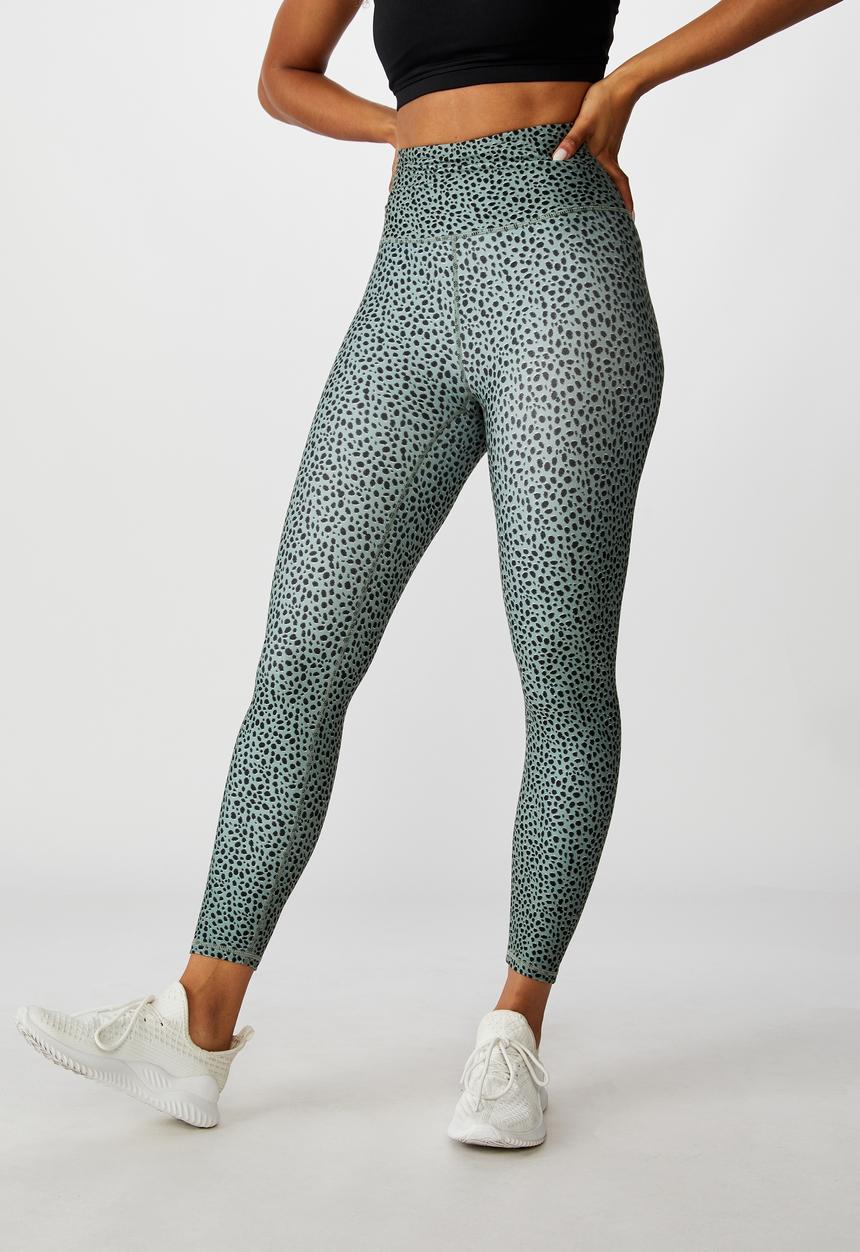 Cotton On - So soft marle 7/8 tight - steely shadow ikat pebble