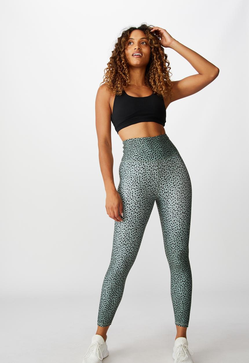 Cotton On - So soft marle 7/8 tight - steely shadow ikat pebble