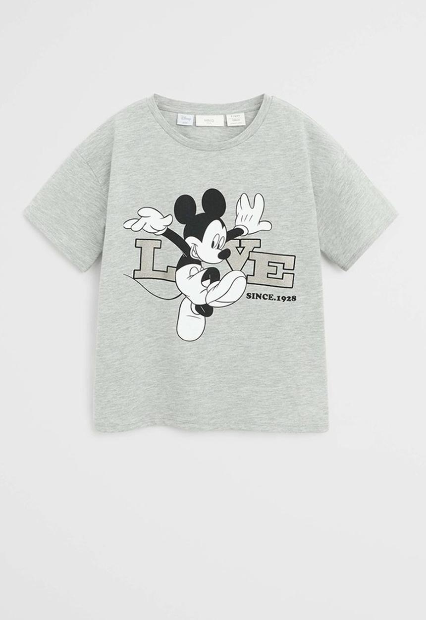 MANGO - T-shirt love - grey