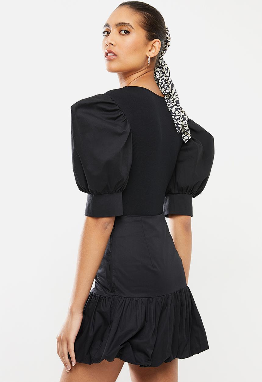 Blake - Plunge neckline bodysuit - black