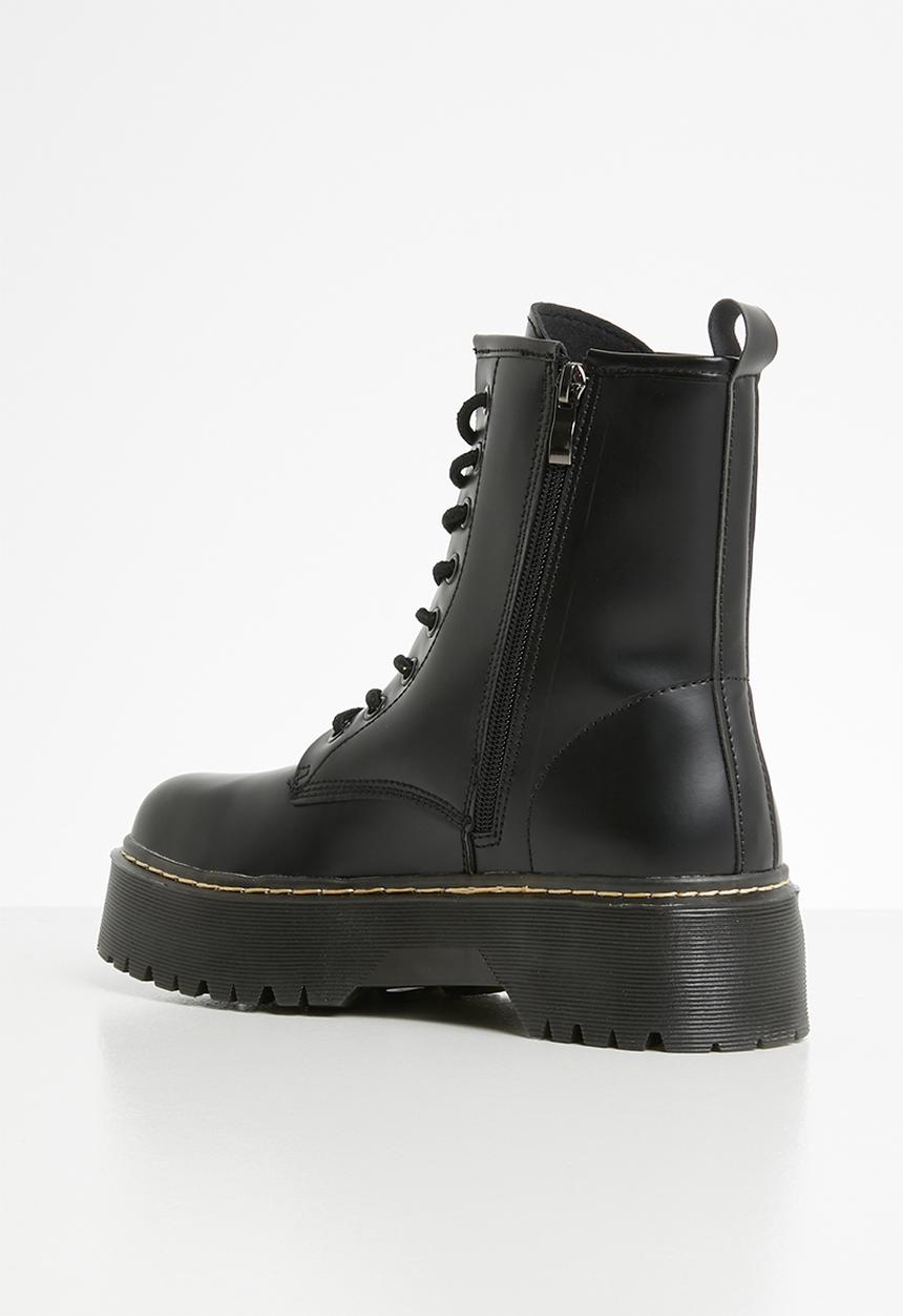 STYLE REPUBLIC - Janeat lace-up boot - black