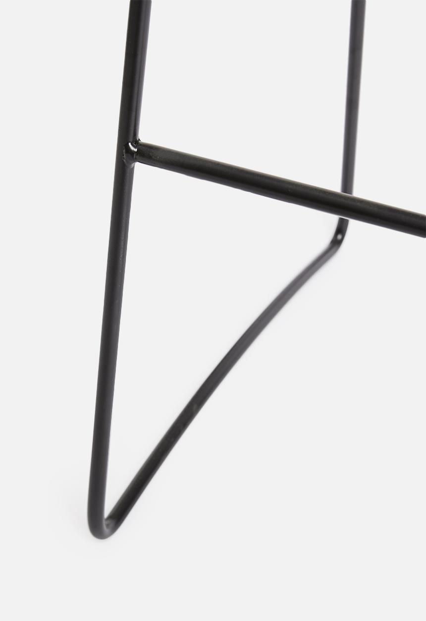 H&S - Grid kitchen stool - black