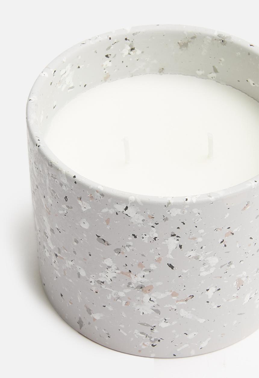 H&S - Terrazzo candle - grey