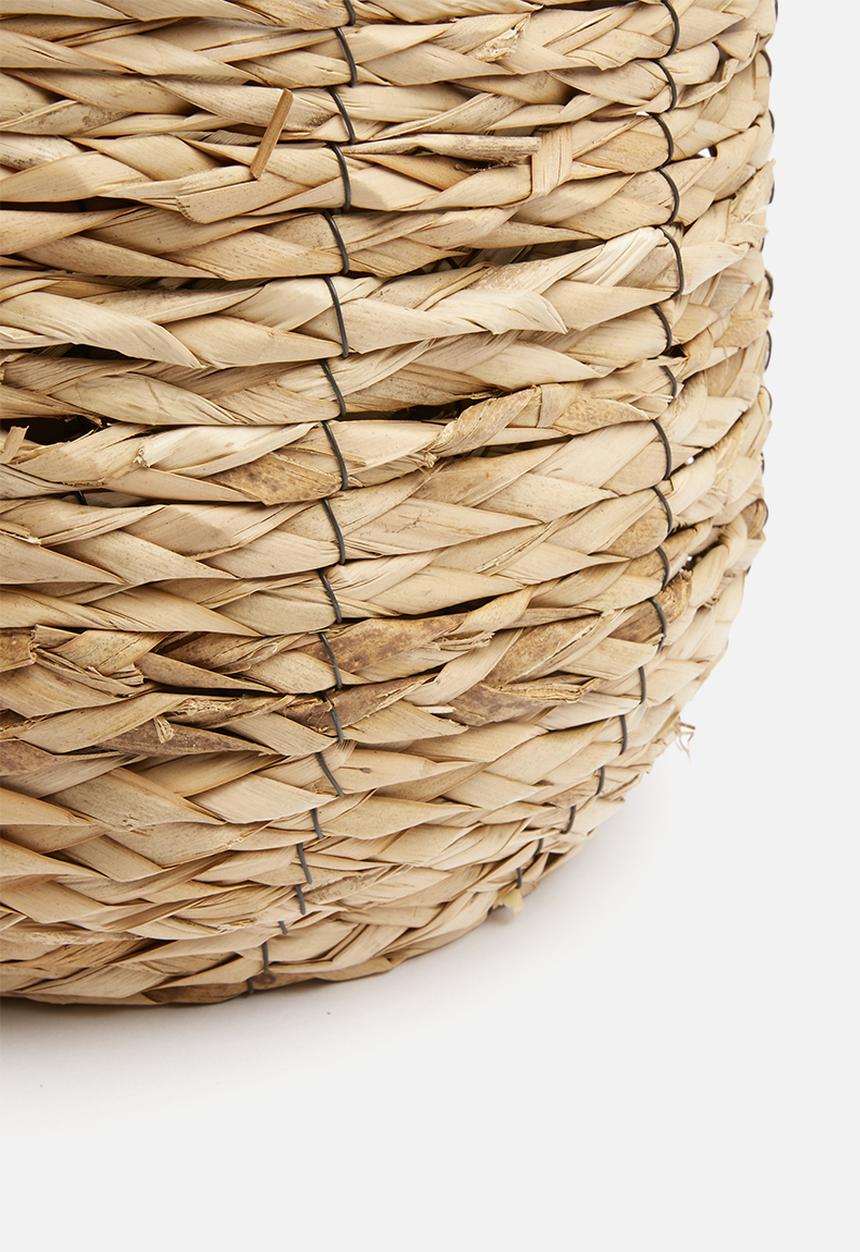 H&S - Planter basket set of 3 - natural