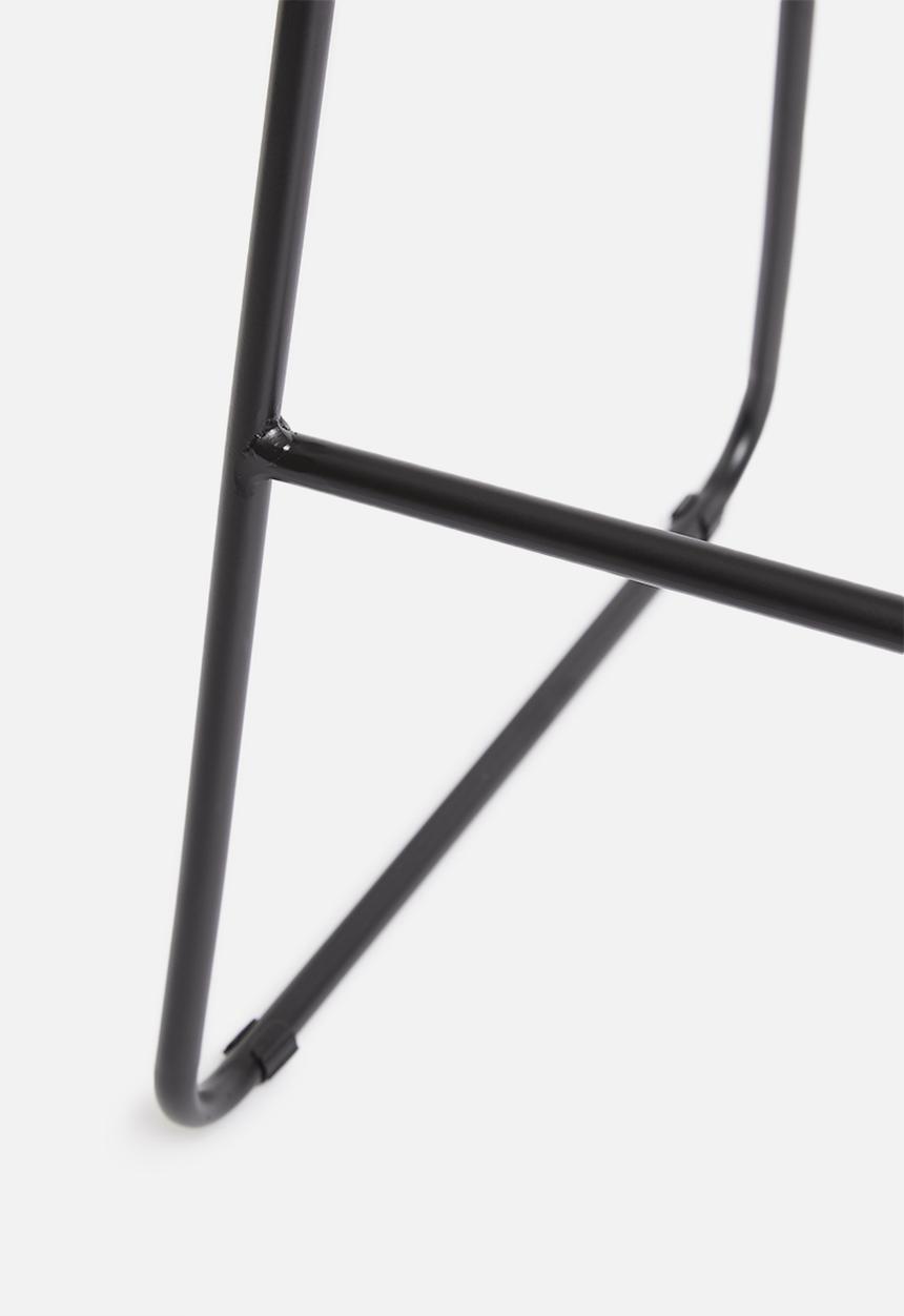 Storage Solutions - Jorja kitchen stool - black & natural