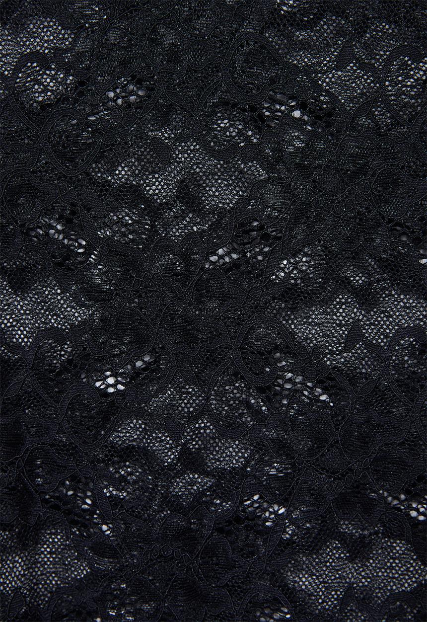 Superbalist - High-neck lace bodysuit - black