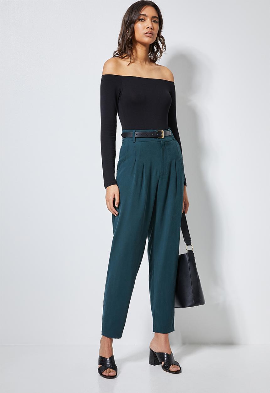 Superbalist - Bardot neckline bodysuit - black